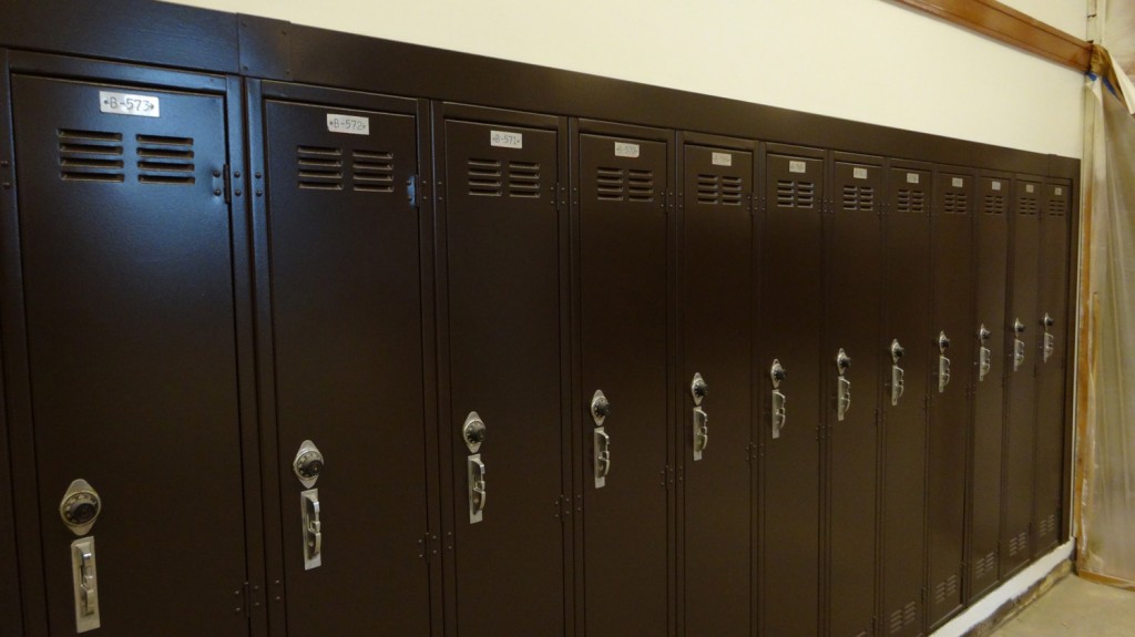 repainted lockers Washington High School